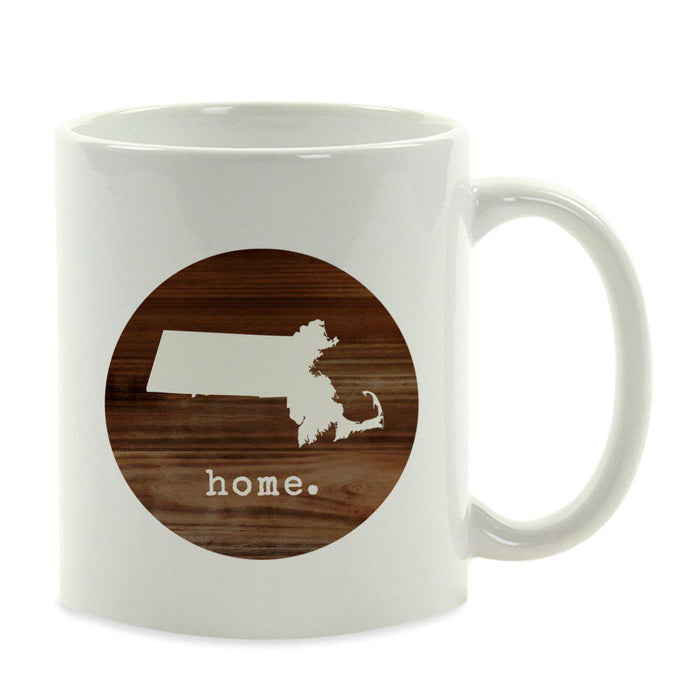 Andaz Press 11oz Rustic Wood Home US State Coffee Mug-Set of 1-Andaz Press-Alabama-