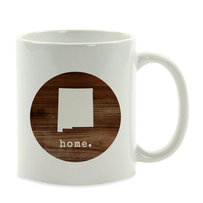 Andaz Press 11oz Rustic Wood Home US State Coffee Mug-Set of 1-Andaz Press-Alabama-