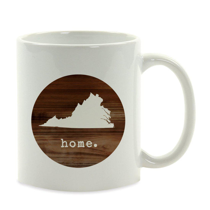 Andaz Press 11oz Rustic Wood Home US State Coffee Mug-Set of 1-Andaz Press-Alabama-