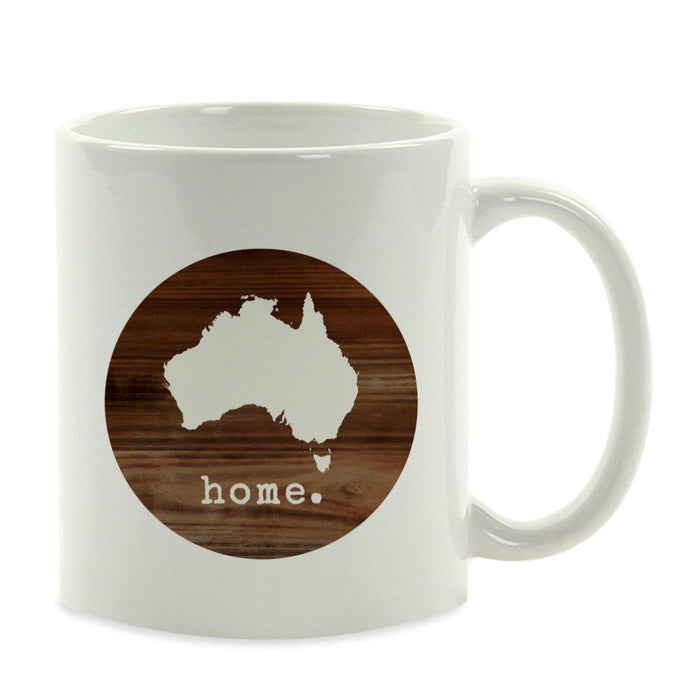Andaz Press 11oz Rustic Wood Home US State Coffee Mug-Set of 1-Andaz Press-Australia-