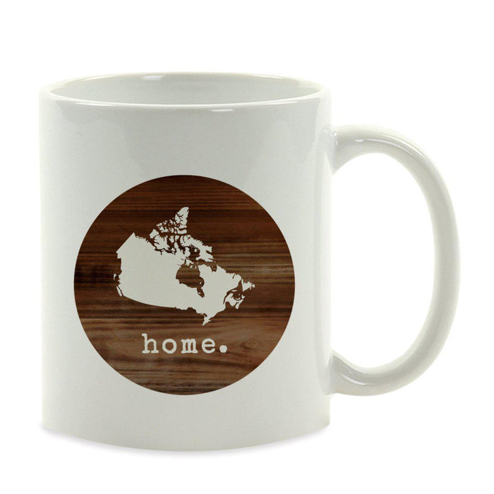 Andaz Press 11oz Rustic Wood Home US State Coffee Mug-Set of 1-Andaz Press-Canada-