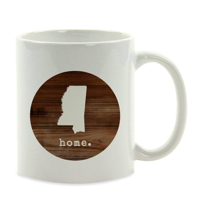 Andaz Press 11oz Rustic Wood Home US State Coffee Mug-Set of 1-Andaz Press-Mississippi-