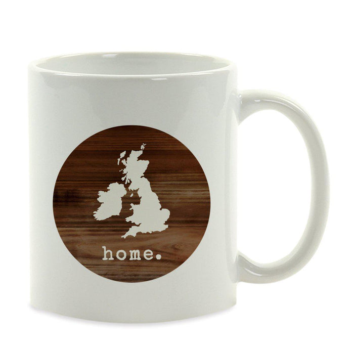 Andaz Press 11oz Rustic Wood Home US State Coffee Mug-Set of 1-Andaz Press-United Kingdom England-