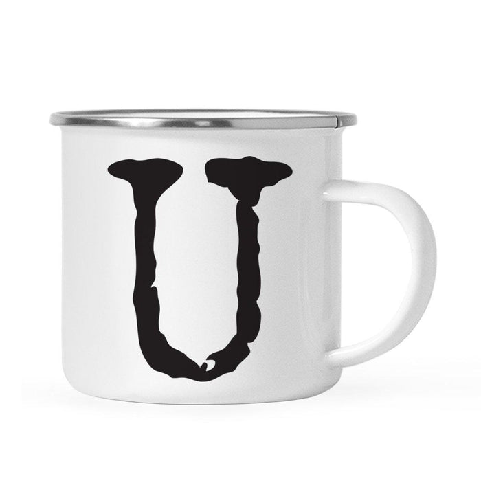 Andaz Press 11oz Typewriter Monogram Campfire Coffee Mug-Set of 1-Andaz Press-A-