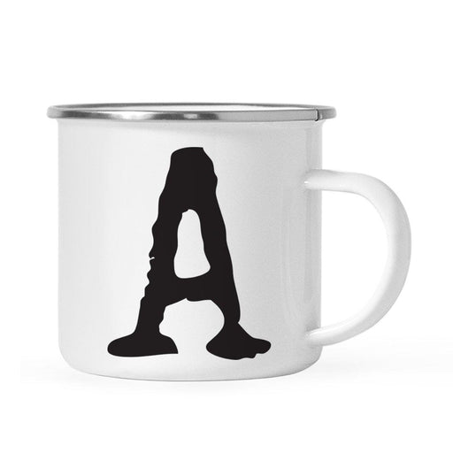 Andaz Press 11oz Typewriter Monogram Campfire Coffee Mug-Set of 1-Andaz Press-A-