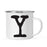 Andaz Press 11oz Typewriter Monogram Campfire Coffee Mug-Set of 1-Andaz Press-Y-