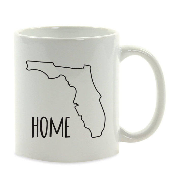 Andaz Press 11oz US State Shape Home Layout Coffee Mug-Set of 1-Andaz Press-Alabama-
