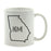 Andaz Press 11oz US State Shape Home Layout Coffee Mug-Set of 1-Andaz Press-Alabama-