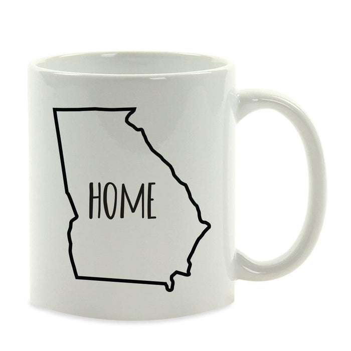 Andaz Press 11oz US State Shape Home Layout Coffee Mug-Set of 1-Andaz Press-Alabama-