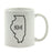 Andaz Press 11oz US State Shape Home Layout Coffee Mug-Set of 1-Andaz Press-Alabama-