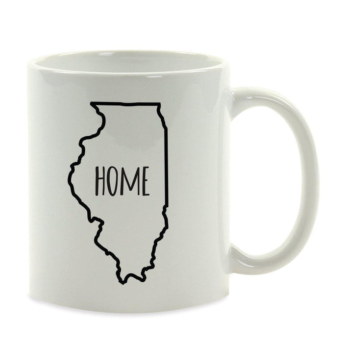 Andaz Press 11oz US State Shape Home Layout Coffee Mug-Set of 1-Andaz Press-Alabama-