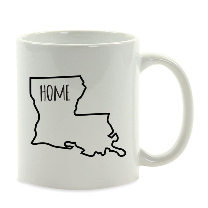 Andaz Press 11oz US State Shape Home Layout Coffee Mug-Set of 1-Andaz Press-Alabama-