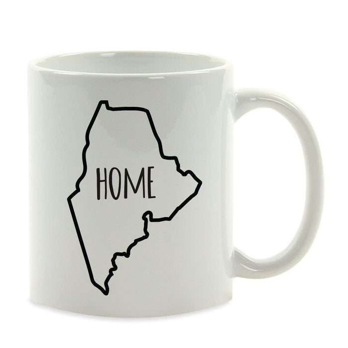 Andaz Press 11oz US State Shape Home Layout Coffee Mug-Set of 1-Andaz Press-Alabama-