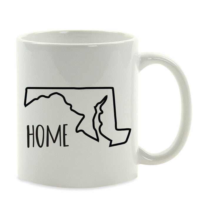 Andaz Press 11oz US State Shape Home Layout Coffee Mug-Set of 1-Andaz Press-Alabama-