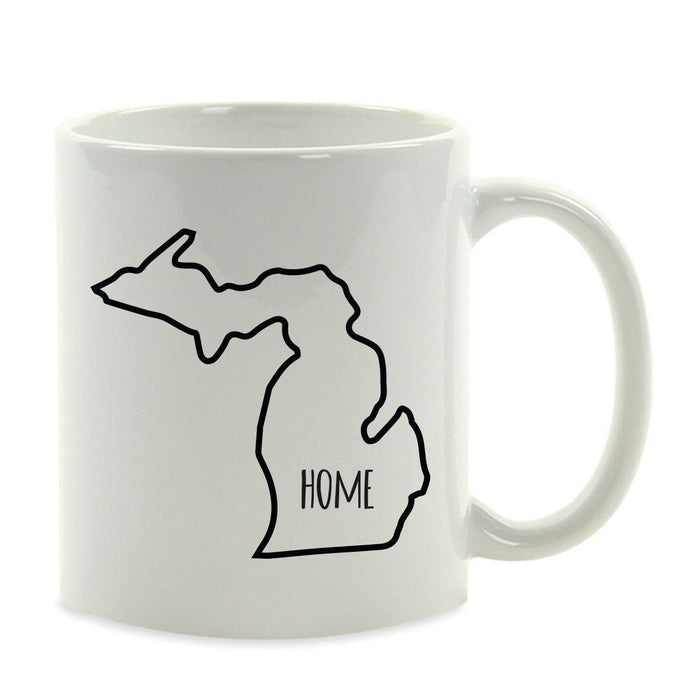 Andaz Press 11oz US State Shape Home Layout Coffee Mug-Set of 1-Andaz Press-Alabama-