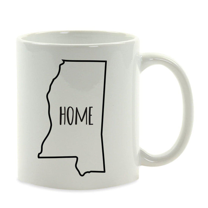 Andaz Press 11oz US State Shape Home Layout Coffee Mug-Set of 1-Andaz Press-Alabama-