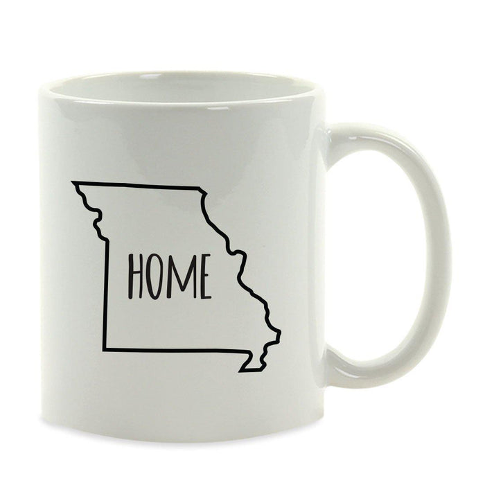 Andaz Press 11oz US State Shape Home Layout Coffee Mug-Set of 1-Andaz Press-Alabama-