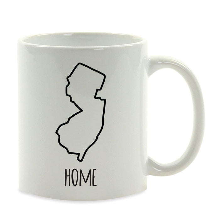 Andaz Press 11oz US State Shape Home Layout Coffee Mug-Set of 1-Andaz Press-Alabama-