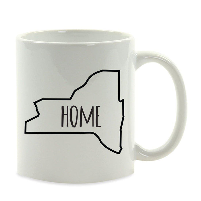 Andaz Press 11oz US State Shape Home Layout Coffee Mug-Set of 1-Andaz Press-Alabama-
