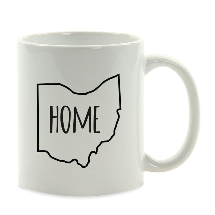 Andaz Press 11oz US State Shape Home Layout Coffee Mug-Set of 1-Andaz Press-Alabama-