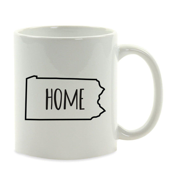 Andaz Press 11oz US State Shape Home Layout Coffee Mug-Set of 1-Andaz Press-Alabama-