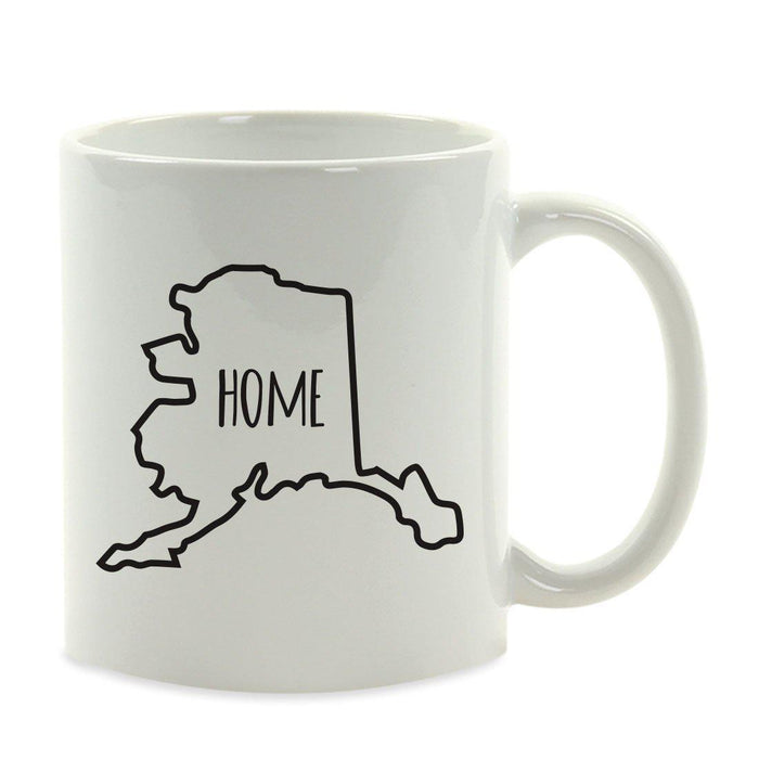 Andaz Press 11oz US State Shape Home Layout Coffee Mug-Set of 1-Andaz Press-Alabama-