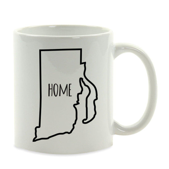 Andaz Press 11oz US State Shape Home Layout Coffee Mug-Set of 1-Andaz Press-Alabama-