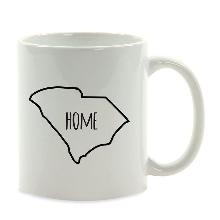 Andaz Press 11oz US State Shape Home Layout Coffee Mug-Set of 1-Andaz Press-Alabama-