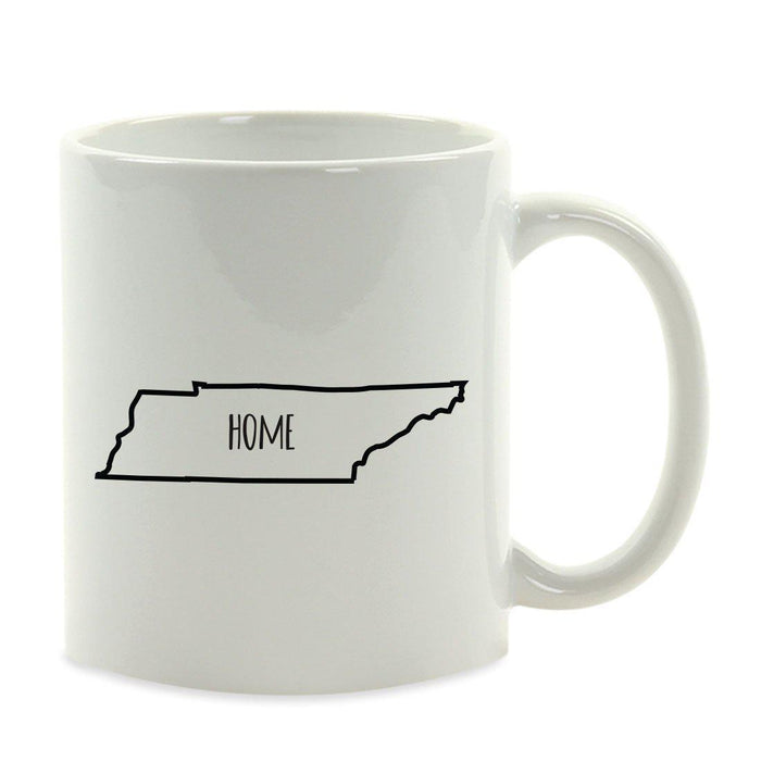 Andaz Press 11oz US State Shape Home Layout Coffee Mug-Set of 1-Andaz Press-Alabama-