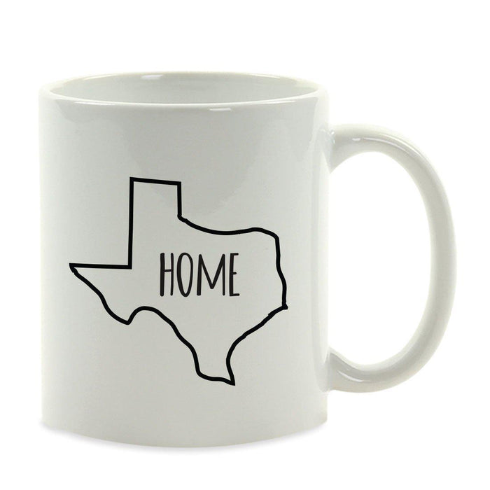 Andaz Press 11oz US State Shape Home Layout Coffee Mug-Set of 1-Andaz Press-Alabama-