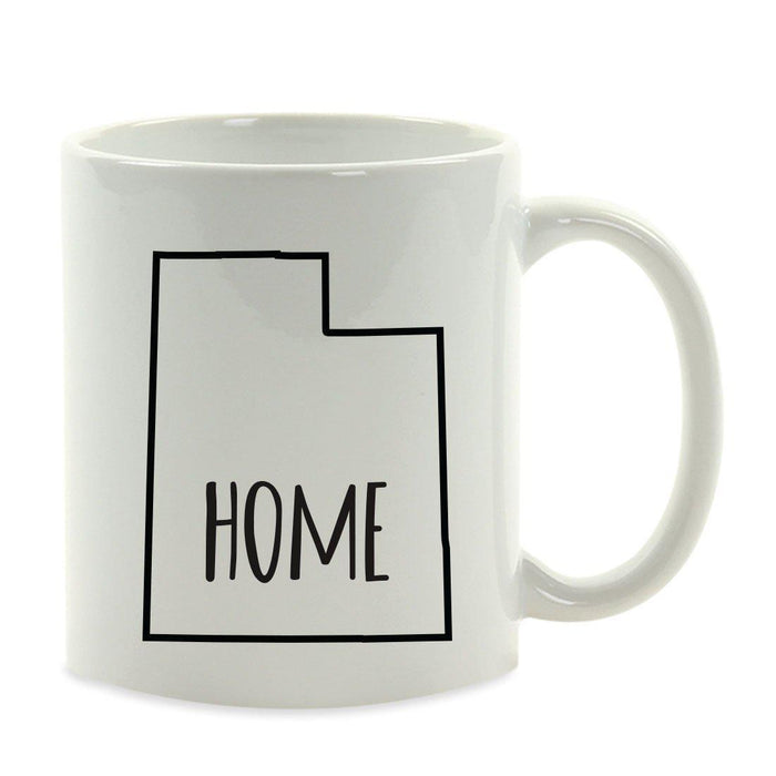 Andaz Press 11oz US State Shape Home Layout Coffee Mug-Set of 1-Andaz Press-Alabama-