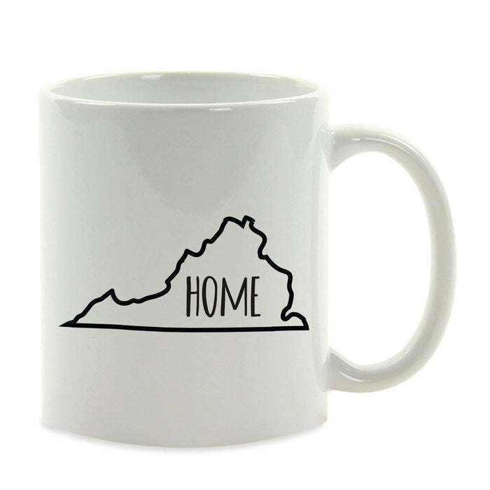 Andaz Press 11oz US State Shape Home Layout Coffee Mug-Set of 1-Andaz Press-Alabama-