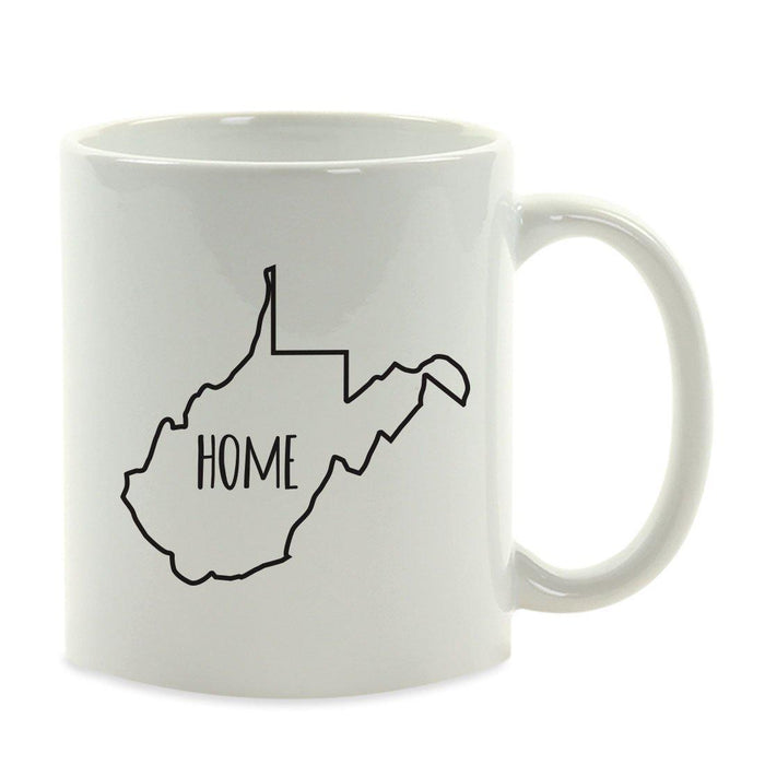 Andaz Press 11oz US State Shape Home Layout Coffee Mug-Set of 1-Andaz Press-Alabama-