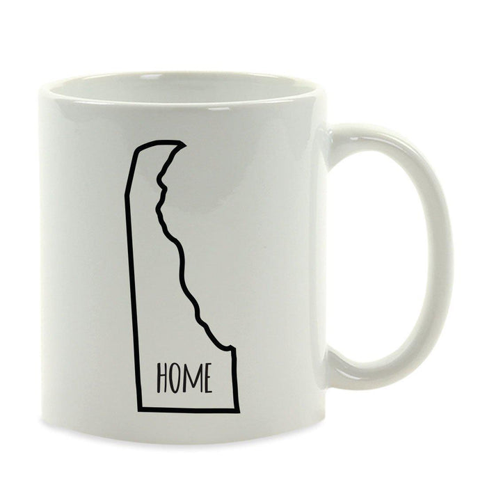 Andaz Press 11oz US State Shape Home Layout Coffee Mug-Set of 1-Andaz Press-Alabama-