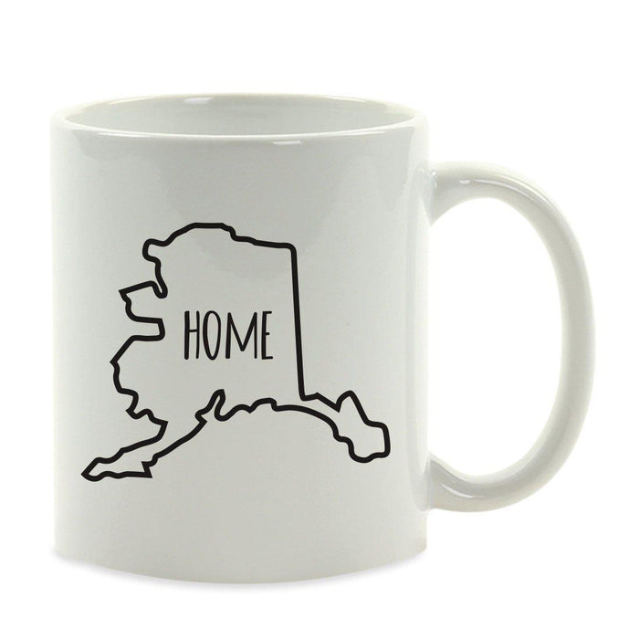 Andaz Press 11oz US State Shape Home Layout Coffee Mug-Set of 1-Andaz Press-Alaska-