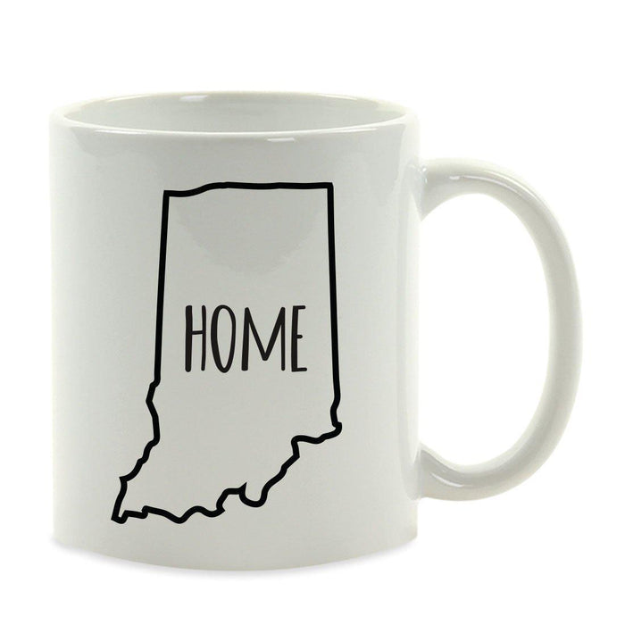 Andaz Press 11oz US State Shape Home Layout Coffee Mug-Set of 1-Andaz Press-Indiana-