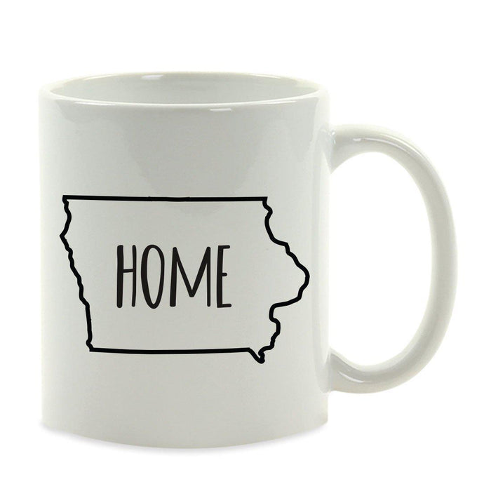 Andaz Press 11oz US State Shape Home Layout Coffee Mug-Set of 1-Andaz Press-Iowa-