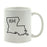 Andaz Press 11oz US State Shape Home Layout Coffee Mug-Set of 1-Andaz Press-Louisiana-