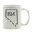 Andaz Press 11oz US State Shape Home Layout Coffee Mug-Set of 1-Andaz Press-Nevada-