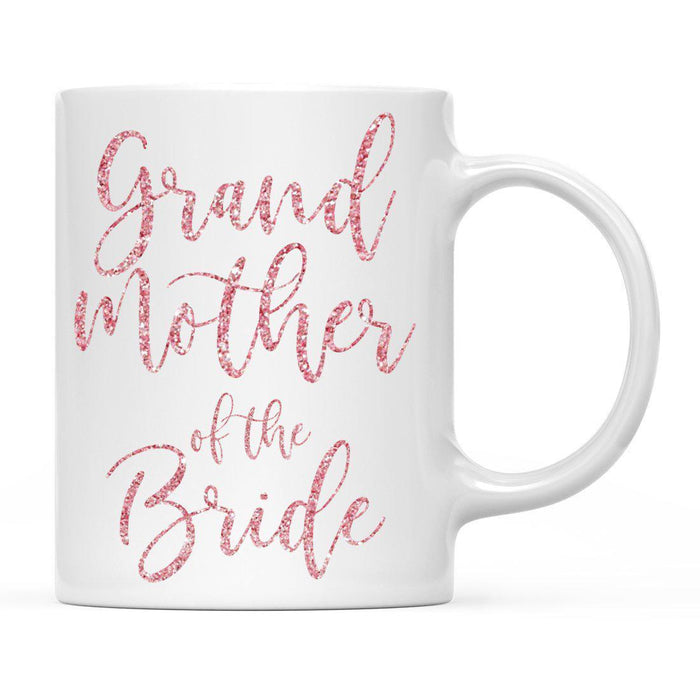 Andaz Press 11oz Wedding Faux Pink Glitter Coffee Mug-Set of 1-Andaz Press-Bride-