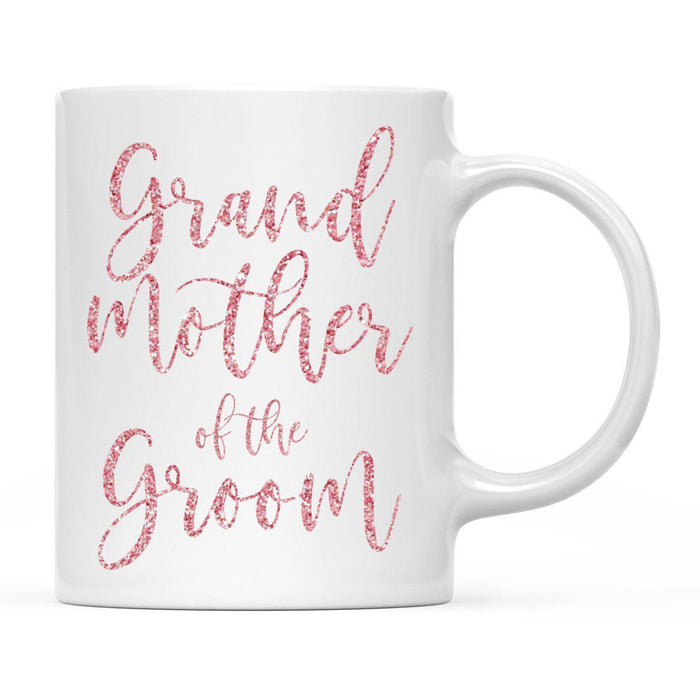 Andaz Press 11oz Wedding Faux Pink Glitter Coffee Mug-Set of 1-Andaz Press-Bride-