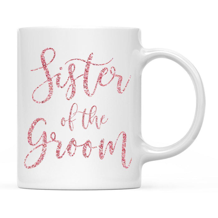 Andaz Press 11oz Wedding Faux Pink Glitter Coffee Mug-Set of 1-Andaz Press-Bride-