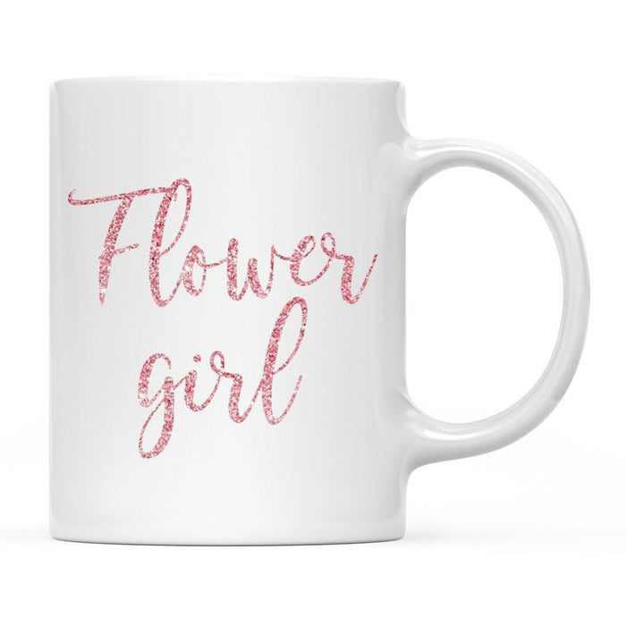 Andaz Press 11oz Wedding Faux Pink Glitter Coffee Mug-Set of 1-Andaz Press-Bride-