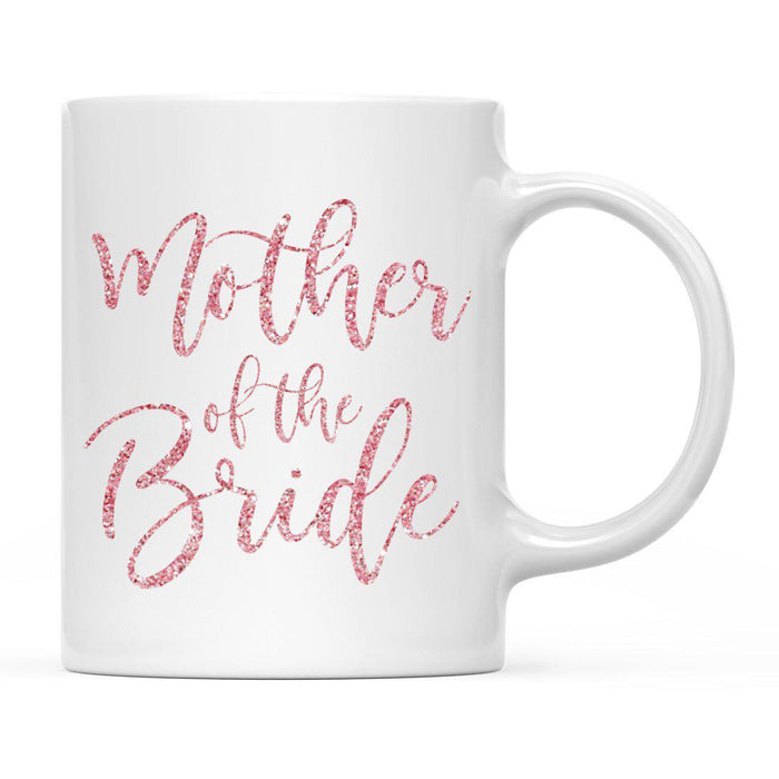 Andaz Press 11oz Wedding Faux Pink Glitter Coffee Mug-Set of 1-Andaz Press-Bride-