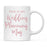 Andaz Press 11oz Wedding Faux Pink Glitter Coffee Mug-Set of 1-Andaz Press-Wedding Planning-
