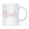 Andaz Press 11oz Wedding Faux Pink Glitter Coffee Mug-Set of 1-Andaz Press-Bride-