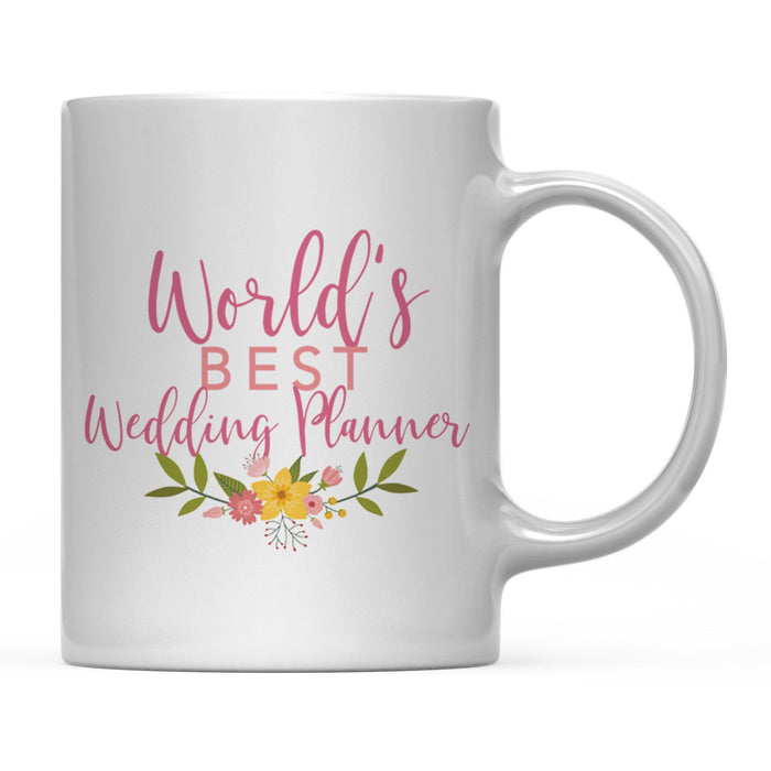 Andaz Press 11oz World's Best Floral Careers Coffee Mug-Set of 1-Andaz Press-Veterinarian-