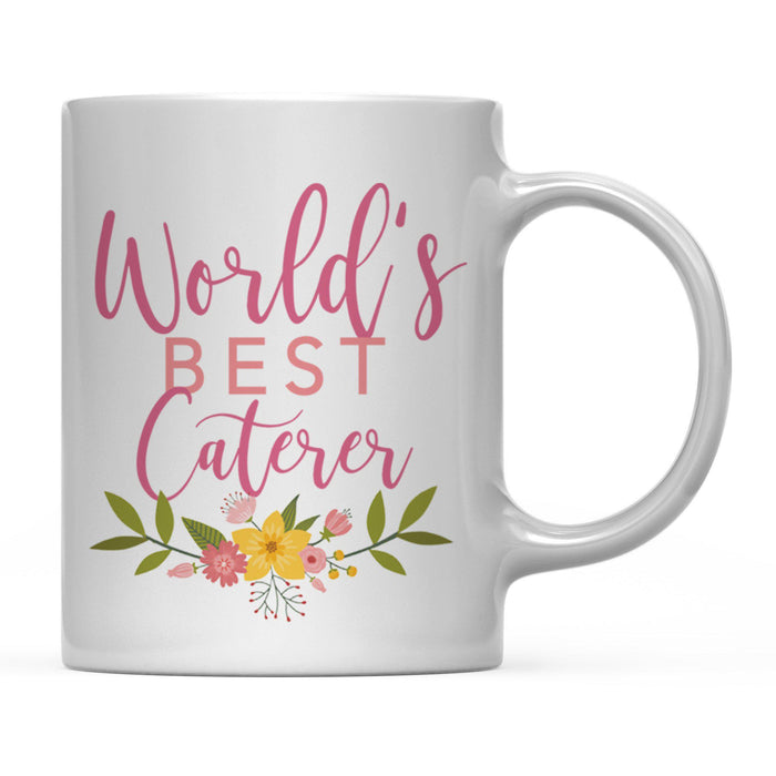 Andaz Press 11oz World's Best Floral Careers Coffee Mug-Set of 1-Andaz Press-Caterer-