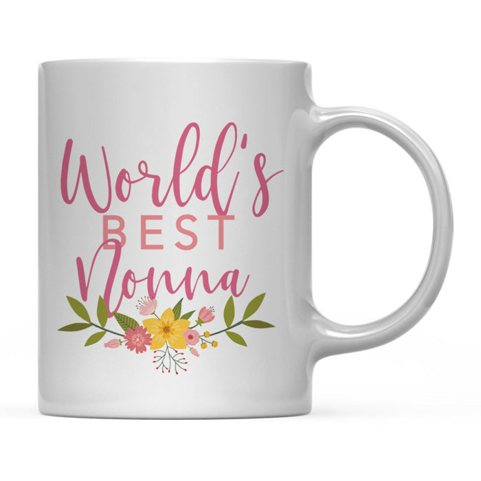 Andaz Press 11oz World's Best Floral Careers Coffee Mug-Set of 1-Andaz Press-Nonna-