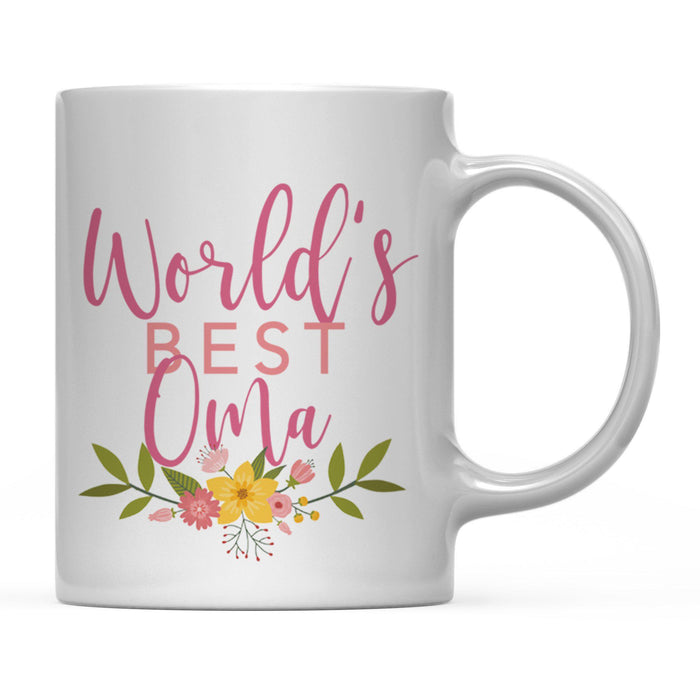 Andaz Press 11oz World's Best Floral Careers Coffee Mug-Set of 1-Andaz Press-Oma-
